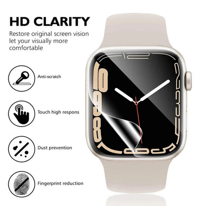 5-Pack Hydrogel Screen Protector for Apple Watch Series 1–9, Ultra 2 (40–49mm) – Full Coverage Film for Smartwatch