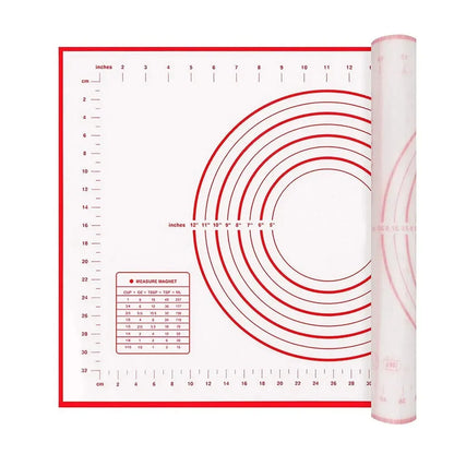 UNTIOR Silicone Baking Mat – Non-Stick Kneading & Dough Mat for Pizza, Cake, and Cooking Bakeware