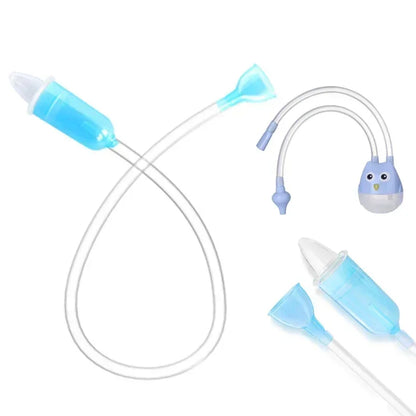 Soft Baby Nasal Aspirator - Gentle Suction Nose Cleaner and Mucus Removal Tool for Newborns and Infants