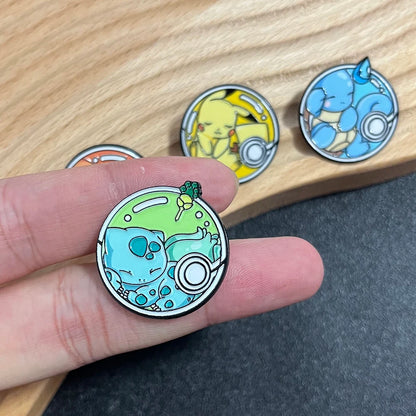 4-Piece Anime Elf Enamel Pin Set - Cute Cartoon Brooch Badges for Backpacks, Clothing, and Gifts for Friends