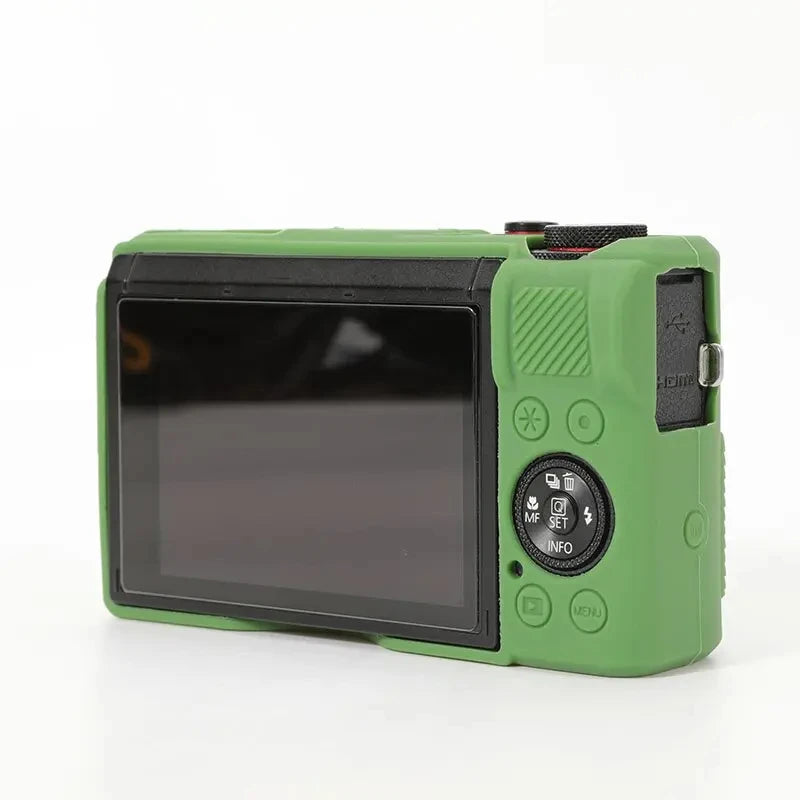 Canon G7X Mark II Silicone Camera Case - Soft Rubber Protective Skin Cover with Lens Protector for G7XII G7X2 G7X3 G7XIII