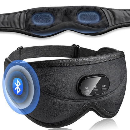 3D Bluetooth Sleep Mask with Built-in Headphones – Wireless Music Eye Mask, Noise Reduction & Blackout Comfortable Sleeping Headband