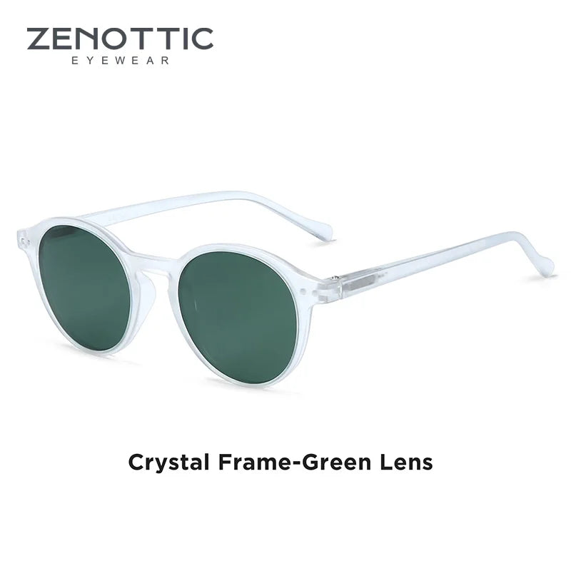ZENOTTIC Retro Small Round Polarized Sunglasses – Vintage UV400 Shades for Men & Women