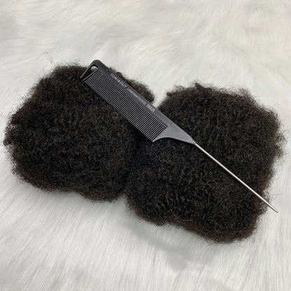 1Pc 30g Brazilian Afro Kinky Curly Remy Human Hair Bulk — No Weft Braiding Extensions for Locs & Braids