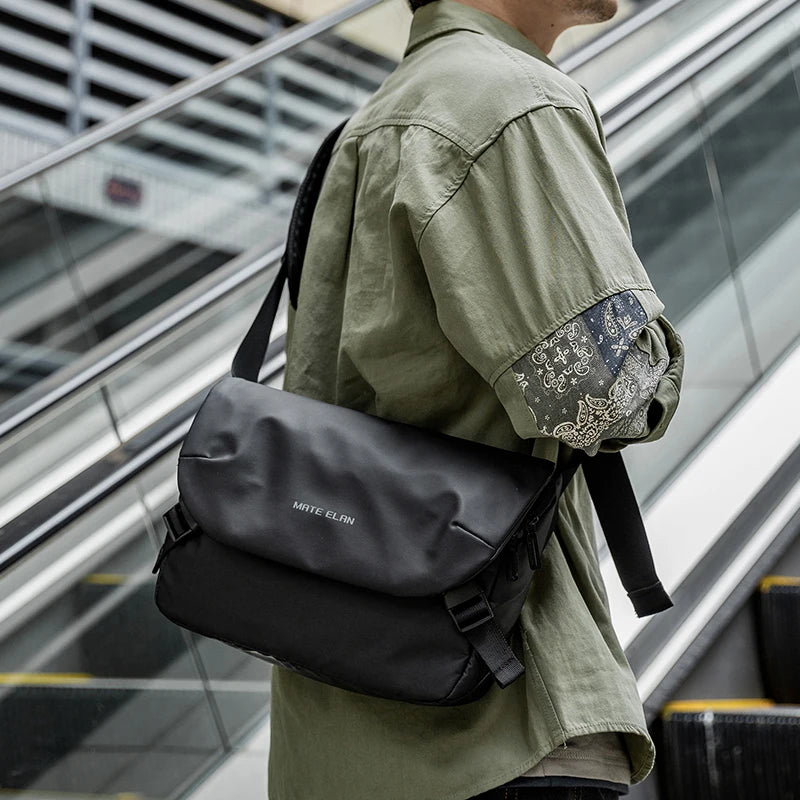 Waterproof Messenger Bag for Men – Multi-Function Anti-Theft Crossbody Sling Bag for Travel and Business