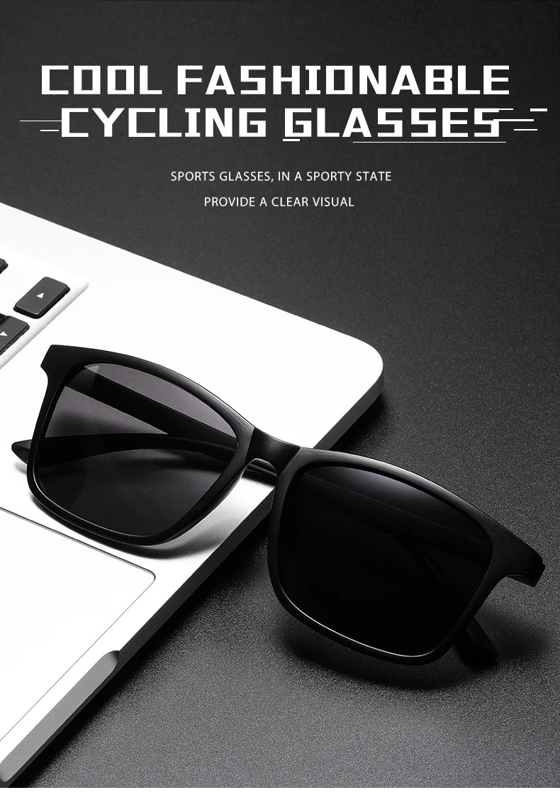 2024 New Men’s Business Polarized Square Frame Sunglasses – Fashion Outdoor Fishing & Driving Eyewear