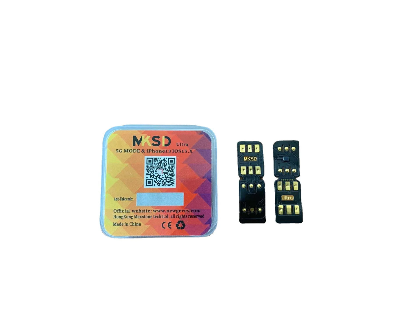 MKSD Ultra V5.5 Unlocking Card Stickers – Compatible with iPhone 6-13 Series (Black & Blue Options)