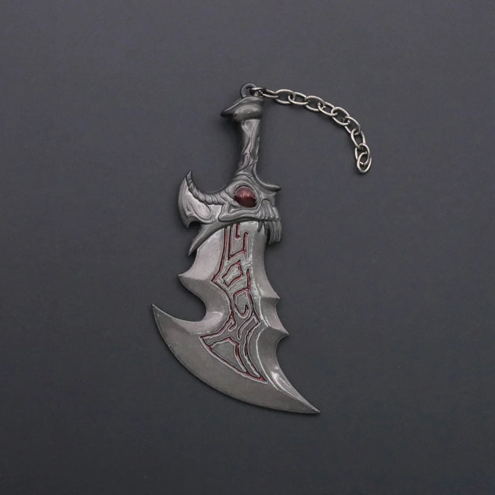 God of War Ragnarok Keychain - Thor Mjolnir Hammer, Leviathan Axe & Blades of Chaos Game Key Ring