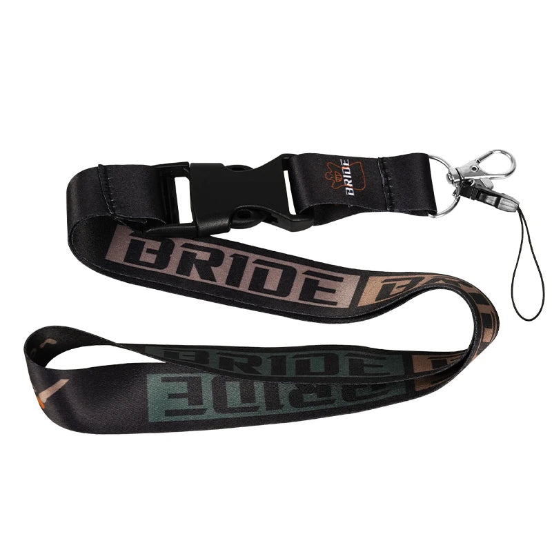 JDM Style Neck Lanyard Keychain – ID Card, Phone & Key Holder for Auto & Motorcycle