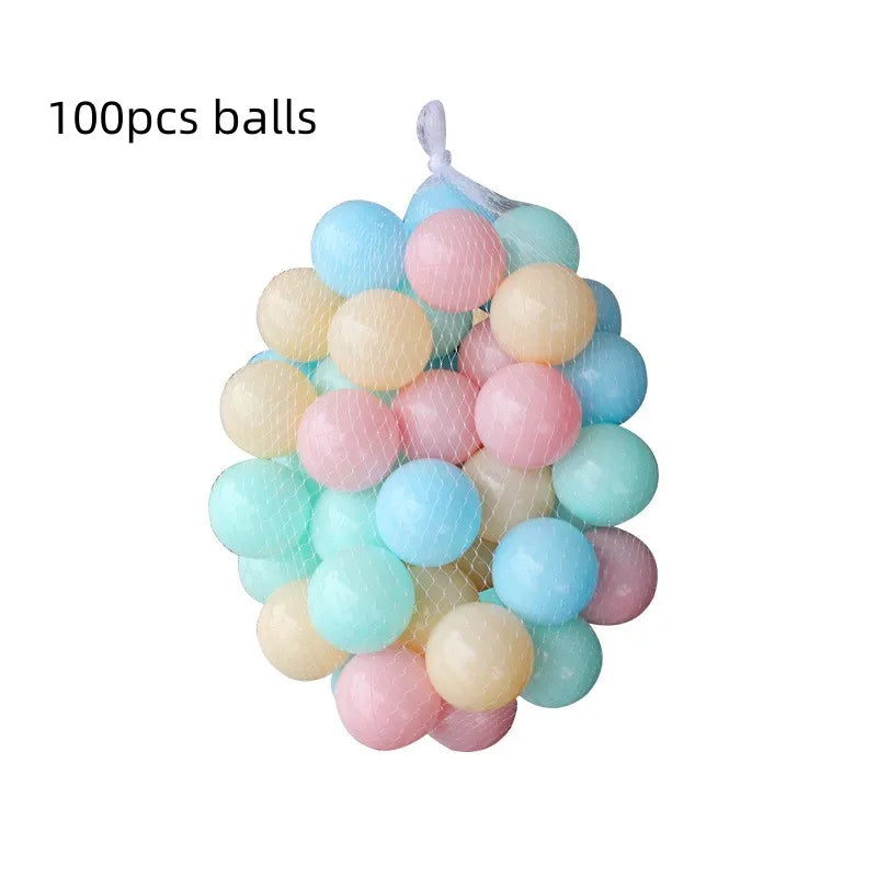 120cm Kids Playpen & Playground Tent – Baby Ball Pool with Basketball Hoop, Portable Indoor & Outdoor Toy House