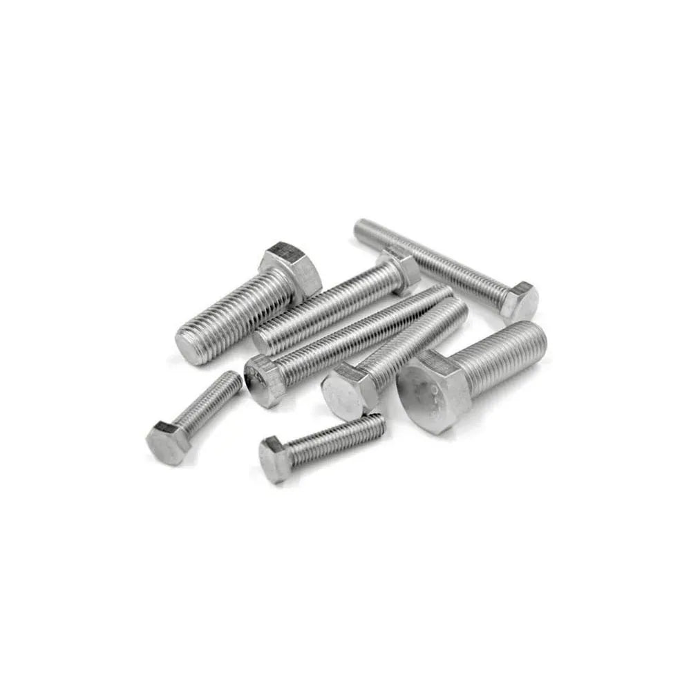 304 Stainless Steel Hex Head Screw – American-Made ANSIB18.2.1 Standard Bolts in 1/4, 5/16, 3/8, 7/16, 1/2, 5/8 Sizes