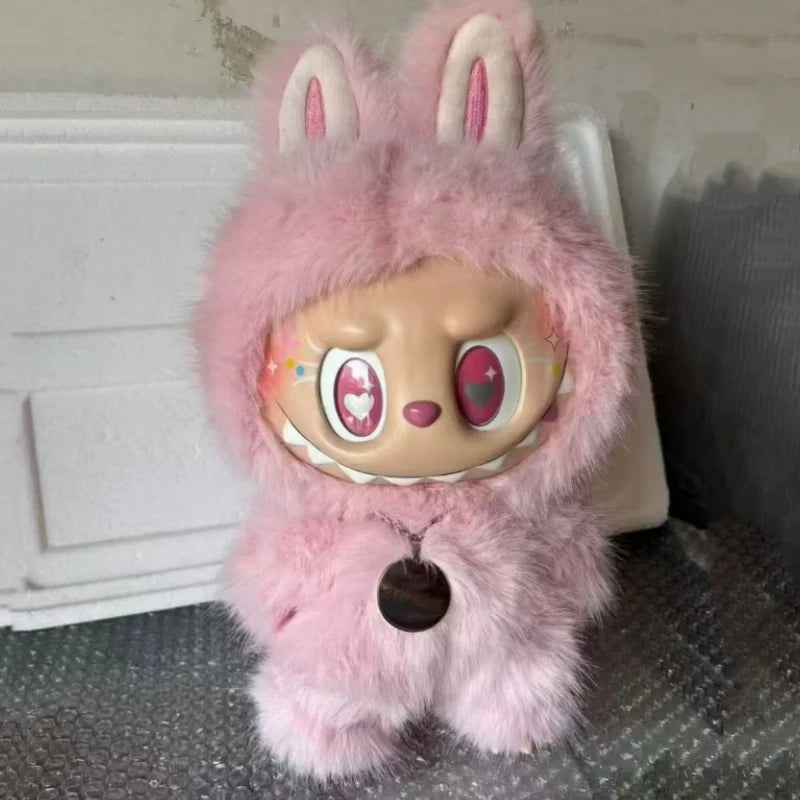 38cm Labubu Zimomo Angel Vinyl Figure – Creative DIY Monster Pendant Toy Gift