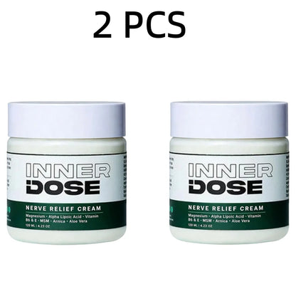 Inner Dose Magnesium & Arnica Body Cream – 120ml Moisturizing Muscle Massage Lotion for Body Comfort and Relaxation