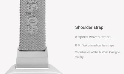 2025 RMWA Light Luxury Single-Shoulder Crossbody Bag — Vertical Aluminum-Magnesium Alloy Travel Bag, Silver Stylish Luggage