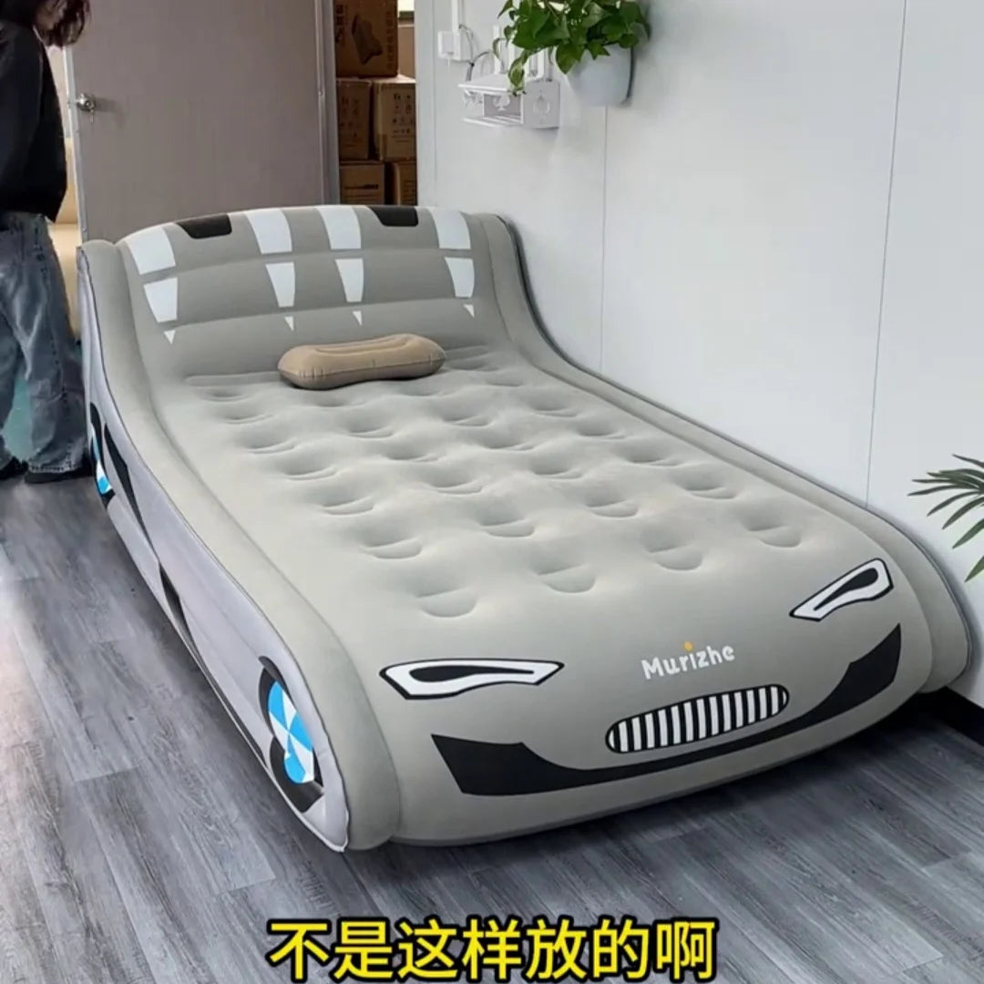 Sun Shepherd Inflatable Air Mattress - Automatic Single Double Camping Bed with Backrest