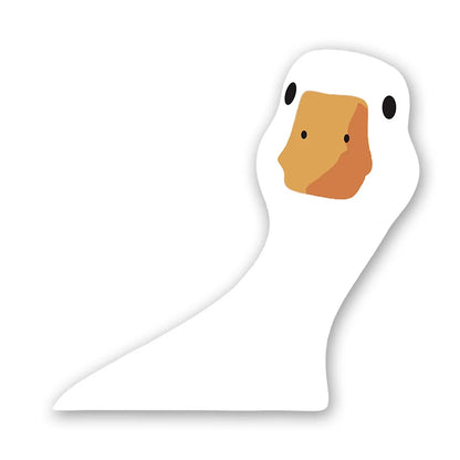 Car Safety Caution Decal - Cute Doubtful Duck with Question Mark for Auto & Truck Windows
