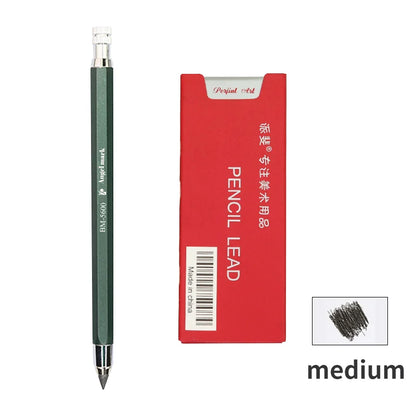 5.6mm Mechanical Pencils & Charcoal Graphite Leads – HB to 14B Soft, Medium, Hard Sketch Drawing Lead Core