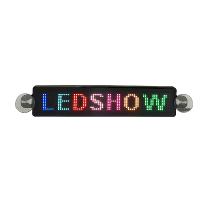 Advertising Programmable LED Message Board - DIY Scrolling Text Display for Car Rear Windows, Cafes, Bars, and Store Signs