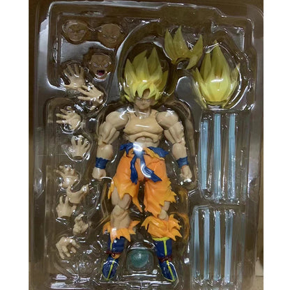 17cm Dragon Ball Z SHF Son Goku Action Figure – Movable PVC Super Saiyan Kakarotto Collectible Toy