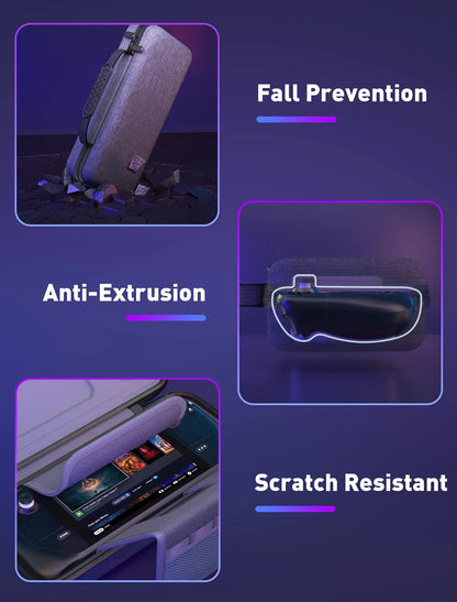 Carrying Case for Steam Deck – Portable Storage Bag with Card Slots for Gaming Accessories