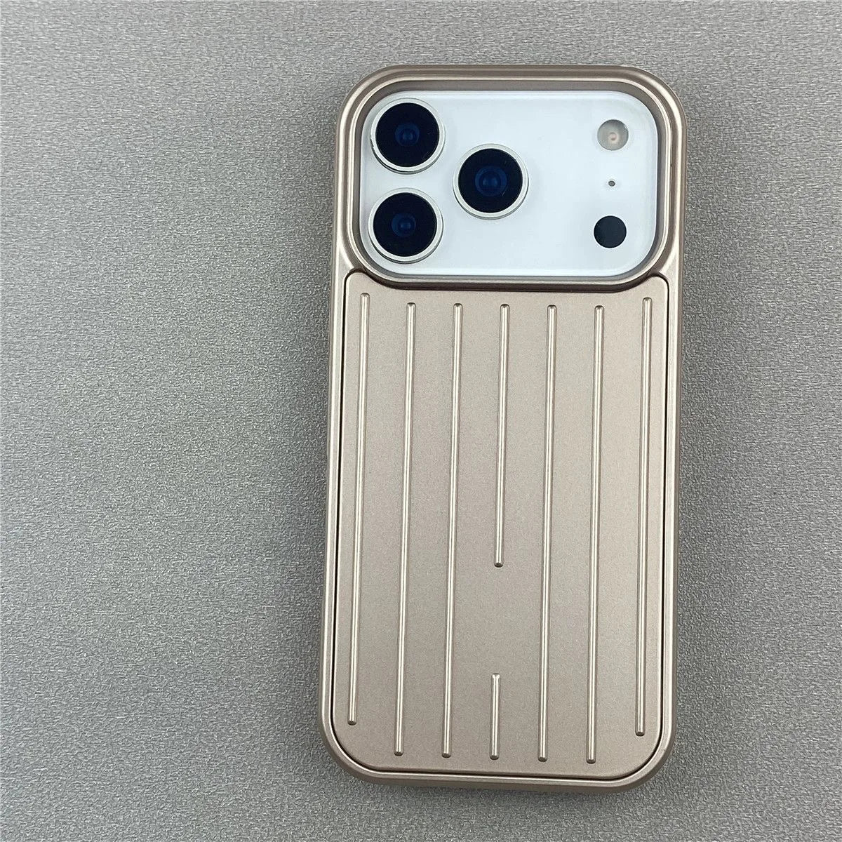 Luxury Striped Phone Case - Glossy Business Cover for iPhone 17, 16, 15, 14 & 13 Pro Max