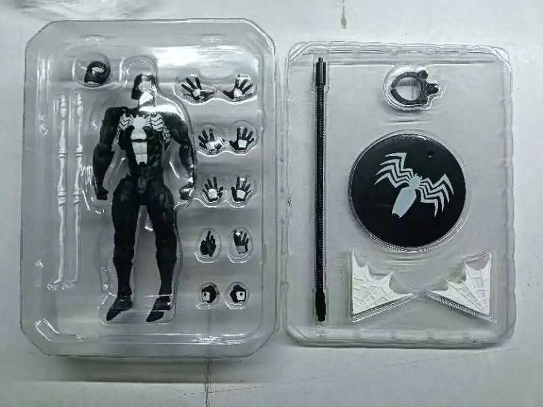 2025 Black Symbiote Spider-Man Action Figure – Venom Battle Suit Movable Collectible Model Gift