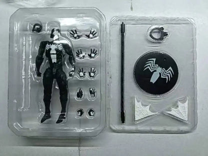 2025 Black Symbiote Spider-Man Action Figure – Venom Battle Suit Movable Collectible Model Gift