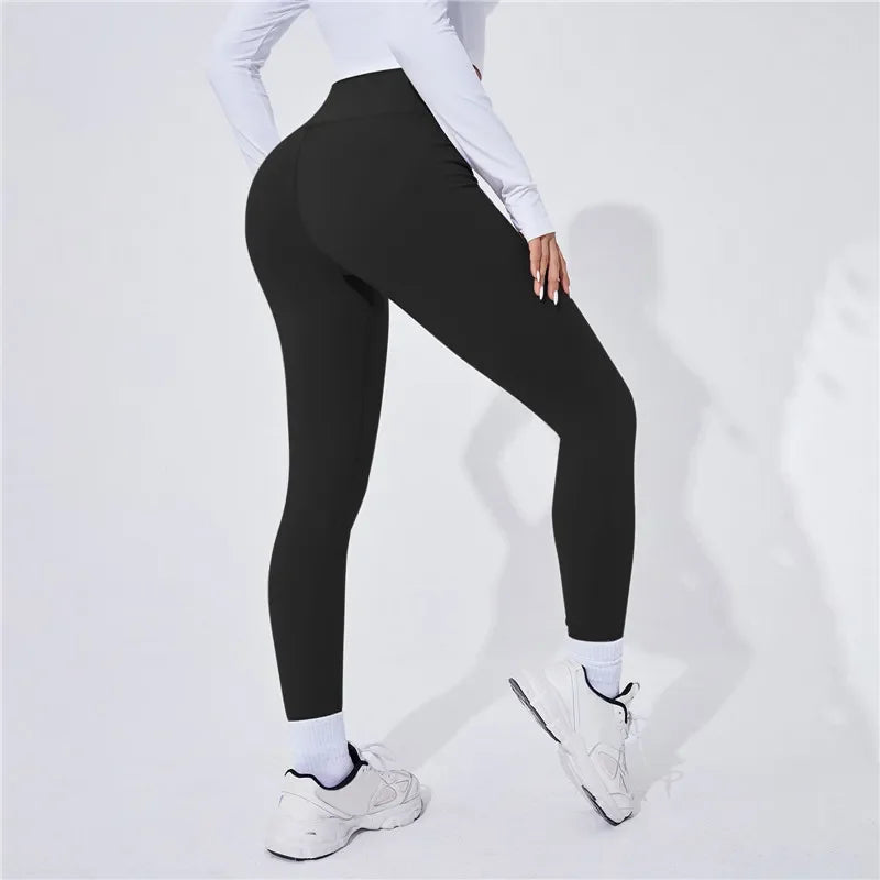 High Waist Thermal Yoga Leggings for Women – Butt Lifting Push-Up Sports Tights for Running, Gym & Fitness Wear