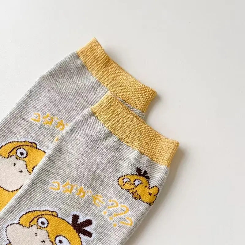 Cute Anime Cartoon Socks - Women's  Low-Cut 3D Graphic Socks