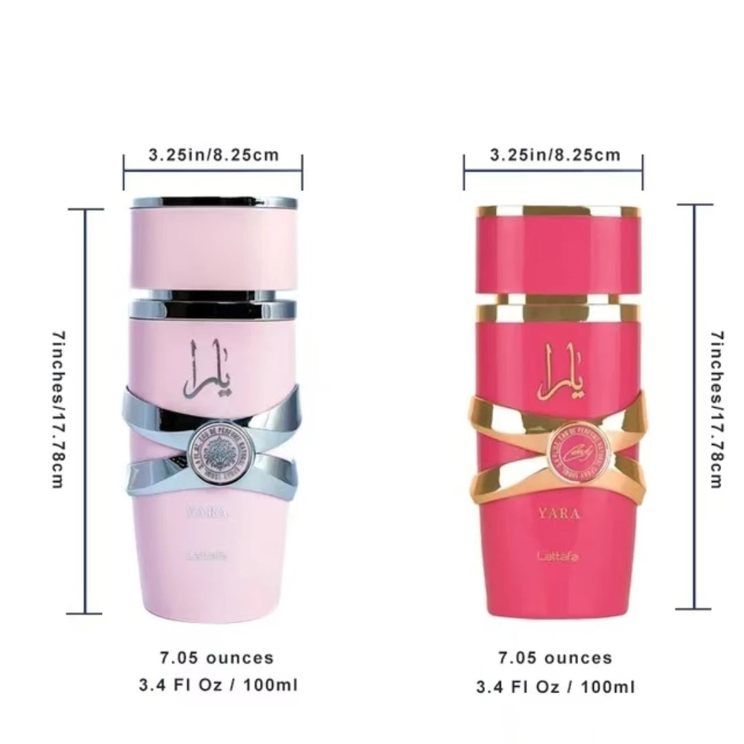 100ml Original Yara Eau De Parfum for Women - High Quality Arabian Perfume, Lasting Light Fragrance with Pheromones