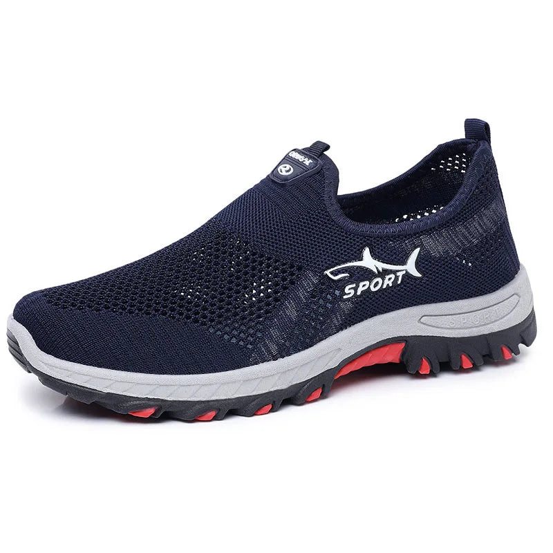 Men’s Summer Mesh Sneakers – Breathable Lightweight Canvas Sports Shoes, Casual Athletic Footwear Clearance Deal