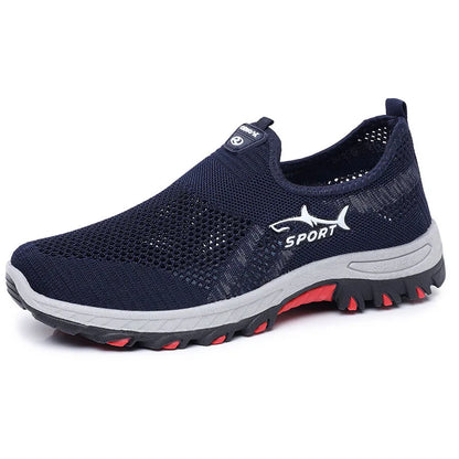 Men’s Summer Mesh Sneakers – Breathable Lightweight Canvas Sports Shoes, Casual Athletic Footwear Clearance Deal