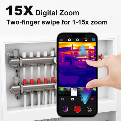 USB-C Thermal Camera for iOS & Android - 320×240 Super Resolution, 160×120 IR Thermal Imager, -4°F to 842°F Temperature Range