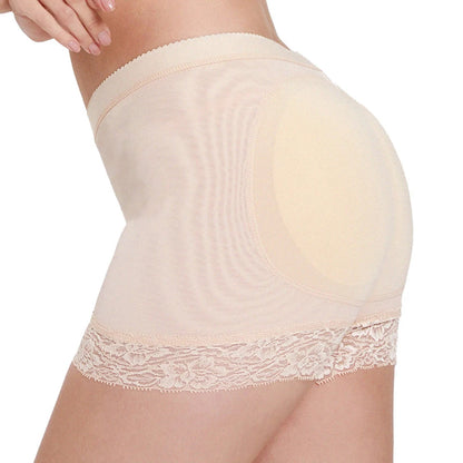 Women’s Padded Seamless Underwear – Fake Buttock Body Shaper Panties, High Waist Hip Enhancer & Tummy Control Shorts