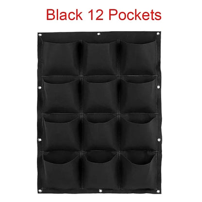 Wall Hanging Planting Bag – Multi-Pocket Vertical Garden Planter for Vegetables, Flowers, and Bonsai