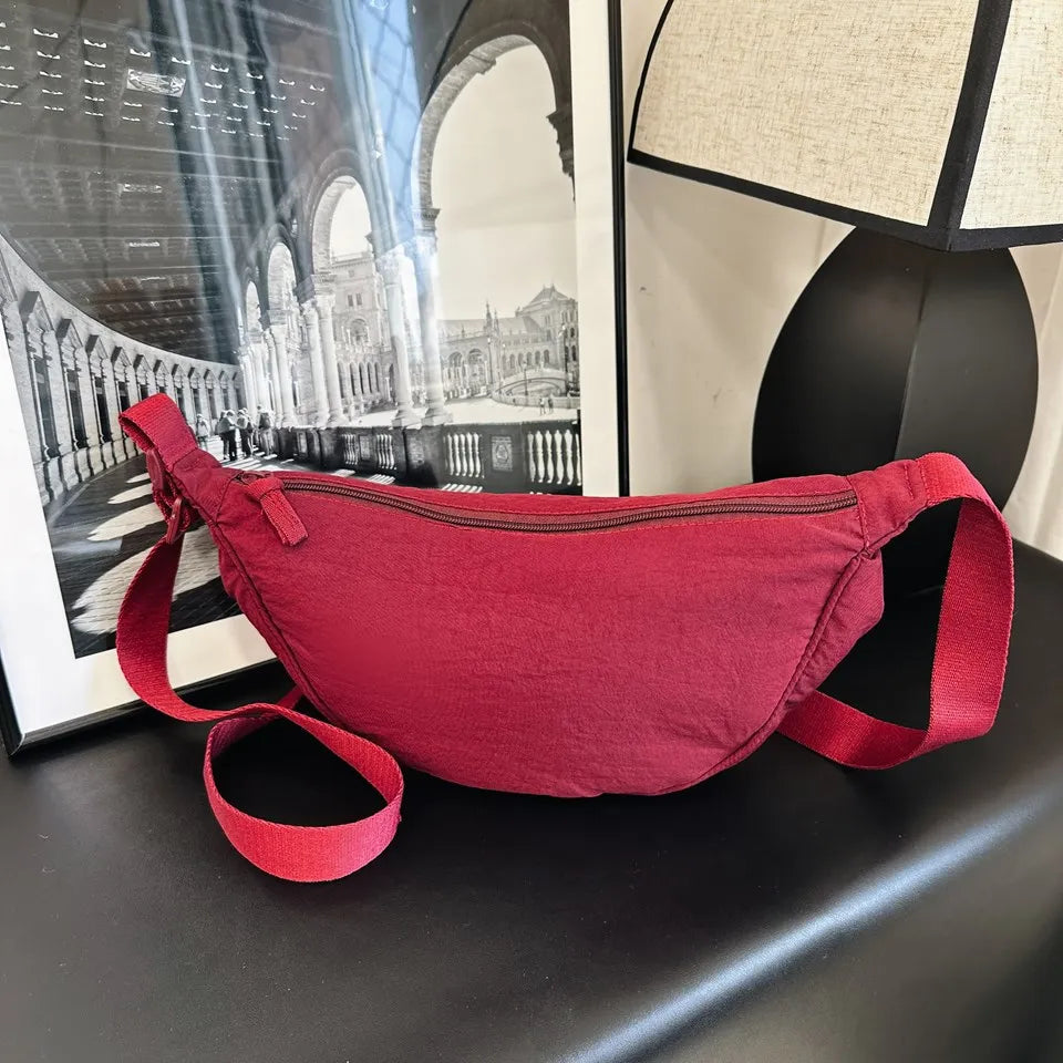 Casual Nylon Hobo Crossbody Bag for Women – Shoulder, Half Moon, Tote Travel Shopper & Purses