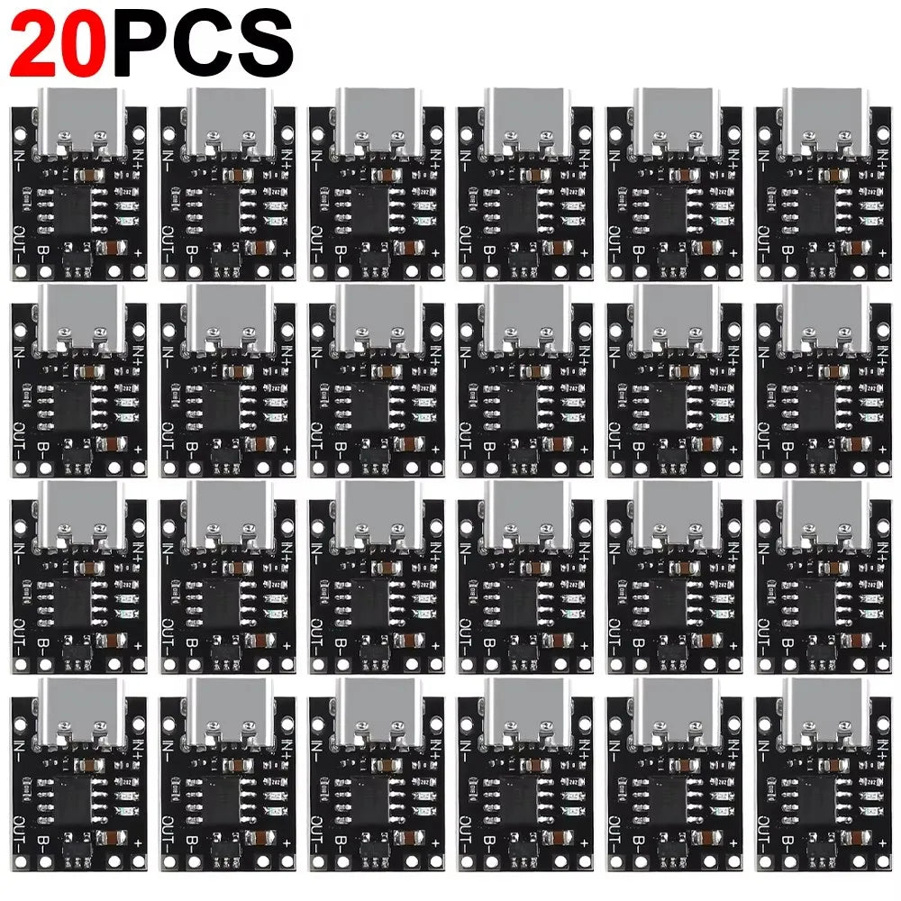 TP4056 3.7V Lithium Battery Charging Board - Type-C USB Li-ion Charger Module with Protection Circuit