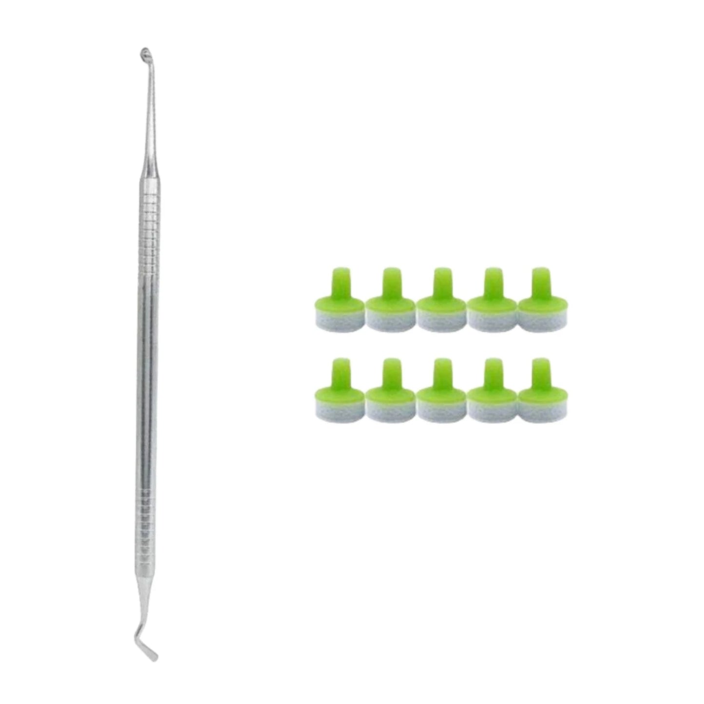 Dental Resin Filling Kit – Composite Light Cure Spatula & Molding Tools Set with Foam Pad Holder for Dentistry Use