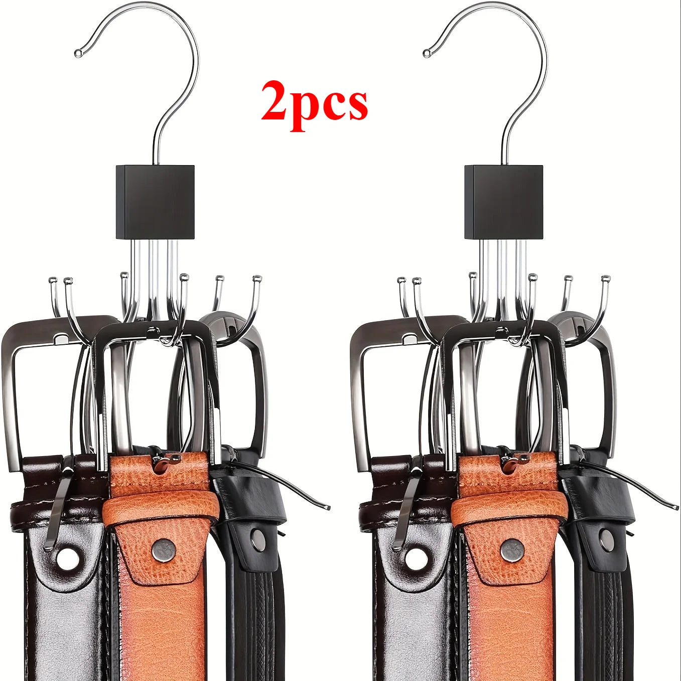 1/2 Piece Multifunctional Metal Hook – Multi-Claw Bag & Tie Storage for Scarves, Belts, and Home Organization