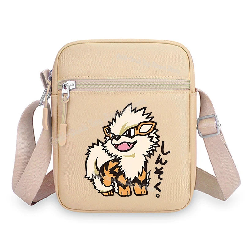 Pokemon Pikachu Cartoon Shoulder Bag – Large Crossbody Messenger Bag for Boys & Girls School Handbag