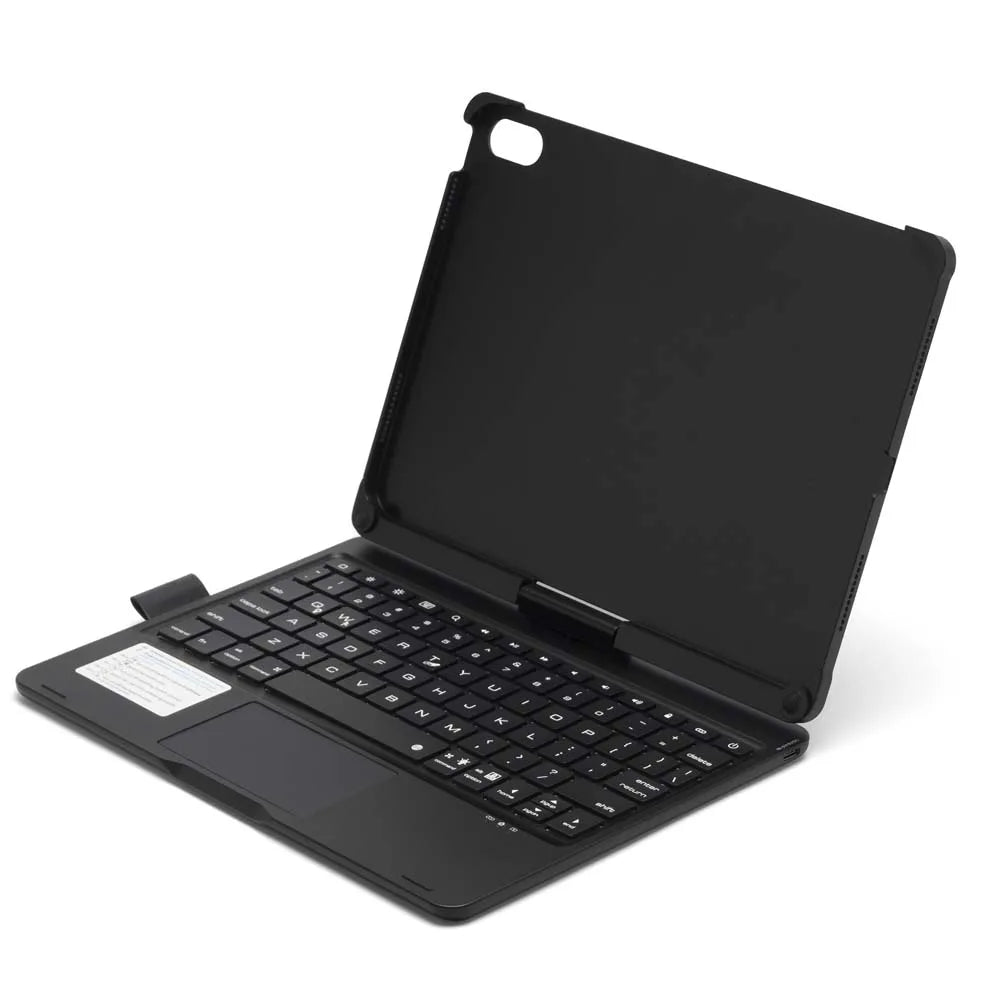iPad Case with Bluetooth Keyboard — 360° Rotatable Foldable Stand, Pen Slot & RGB Backlight for iPad Air 11/10.9-inch Models