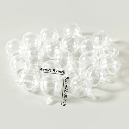 10/20/30/50pcs Clear Chocolate & Truffle Boxes – Flower Candy Holder Cases for Valentine’s Day Gifts