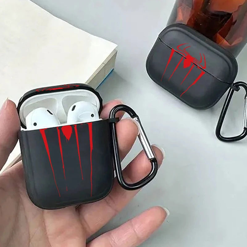 Stylish Black & Clear AirPods Case – Protective Cover for AirPods 2, 3, 4, Pro & Pro 2 | Gift for Boyfriend