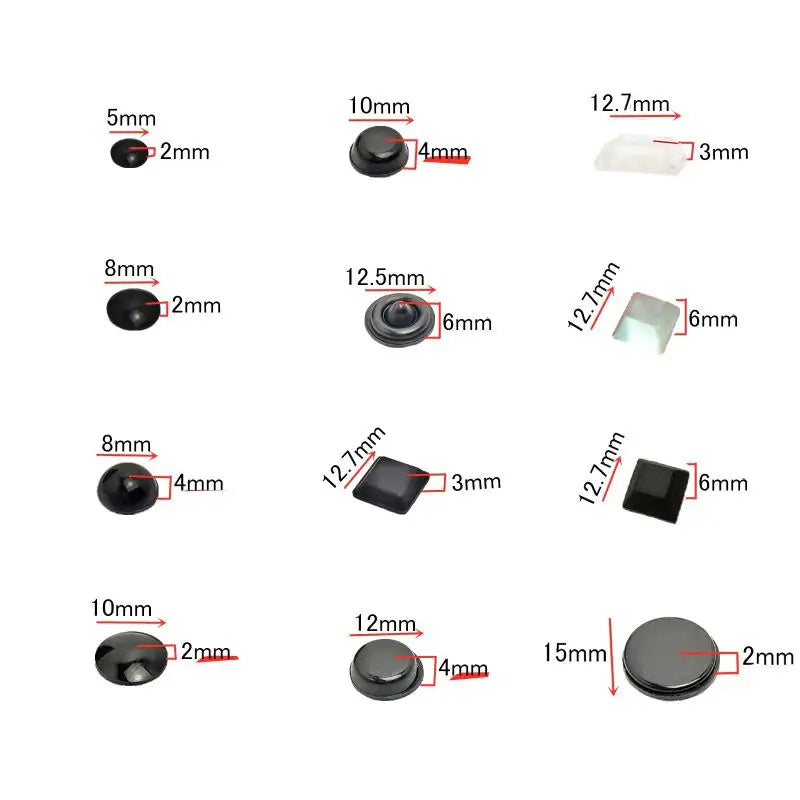 18–100PCS Self-Adhesive Silicone Door Stops – Cabinet Bumpers & Rubber Cushion Pads for Furniture Protection