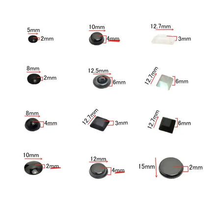 18–100PCS Self-Adhesive Silicone Door Stops – Cabinet Bumpers & Rubber Cushion Pads for Furniture Protection