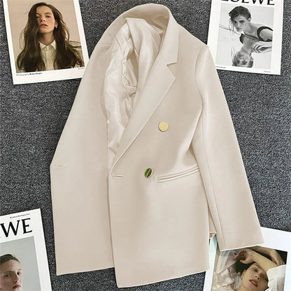 2023 Women's Elegant Single Button Blazer – Slim Fit Long Sleeve Office Jacket for Autumn & Winter