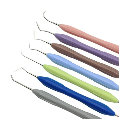 7pcs Dental Composite Resin Filling Spatula Set – Aesthetic Restoration Tools for Resin Filler & Dental Restoration