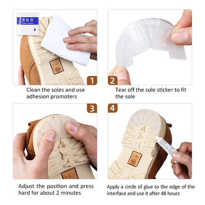 Shoe Wear-Resistant Sole Protector | Anti-Slip Self-Adhesive Rubber Stickers for Men & Women Sneakers