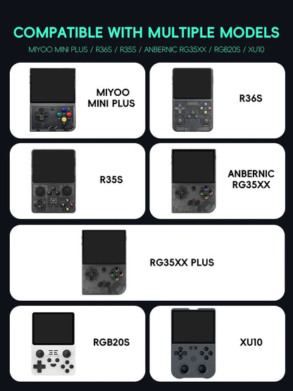 Data Frog Portable Bag for RG35XX Plus - Protective Case for ANBERNIC RG35XX, R36S, R35S & Miyoo Mini Plus Accessories