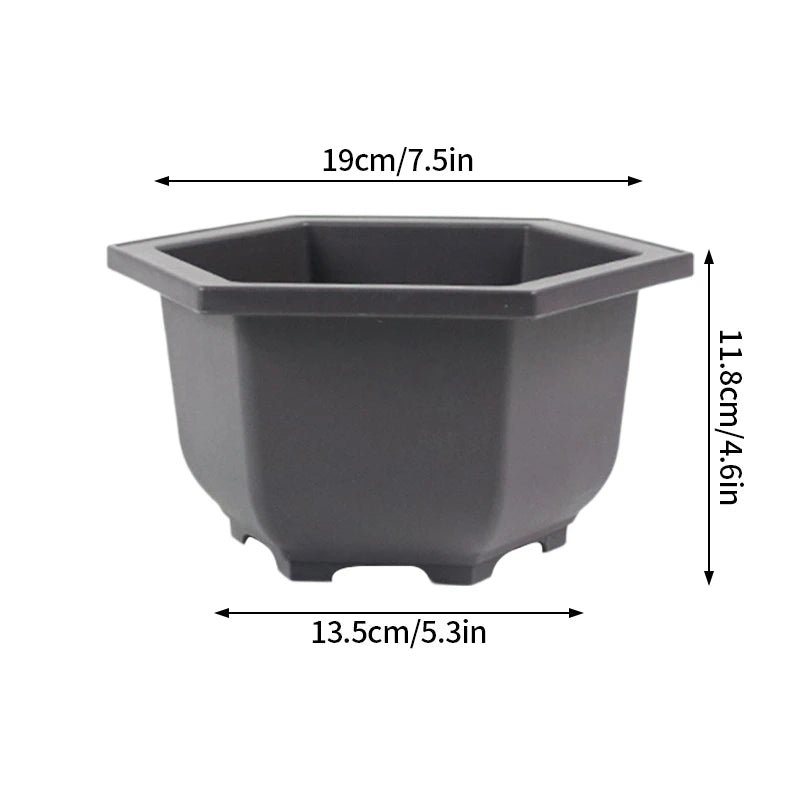 Purple Clay Succulent Plant Pots – Outdoor Garden Bonsai Planters, Rectangular & Square
